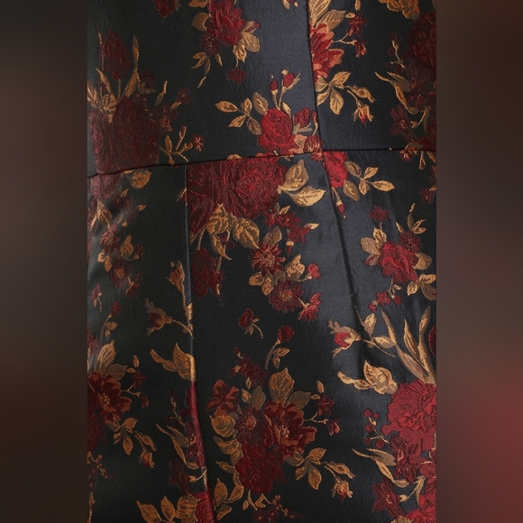 Lulu's Black and Red Floral Jumpsuit - Picture 6 of 10